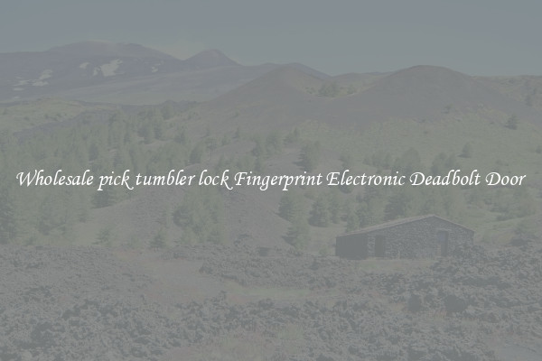 Wholesale pick tumbler lock Fingerprint Electronic Deadbolt Door 