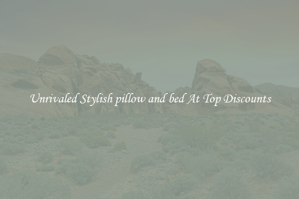 Unrivaled Stylish pillow and bed At Top Discounts