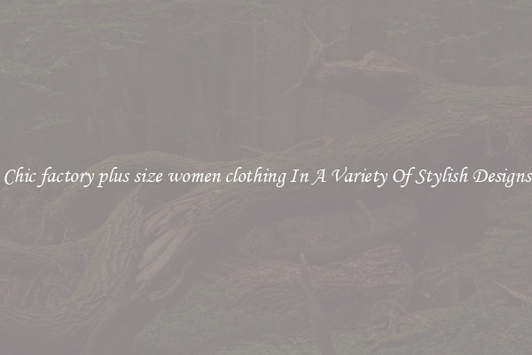 Chic factory plus size women clothing In A Variety Of Stylish Designs