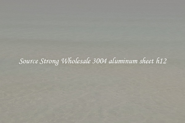 Source Strong Wholesale 3004 aluminum sheet h12