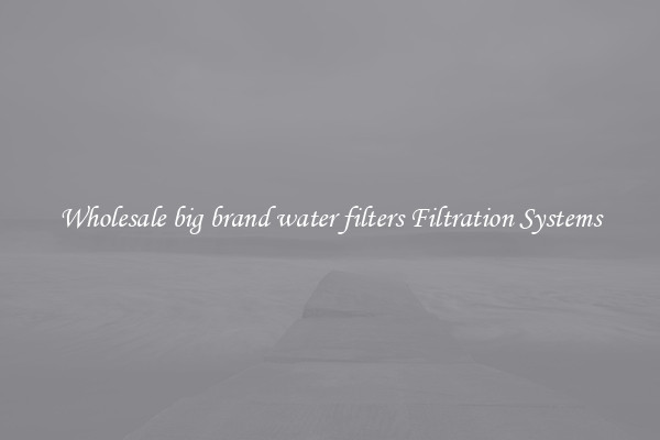 Wholesale big brand water filters Filtration Systems