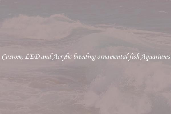 Custom, LED and Acrylic breeding ornamental fish Aquariums