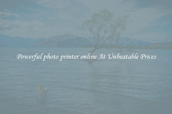 Powerful photo printer online At Unbeatable Prices